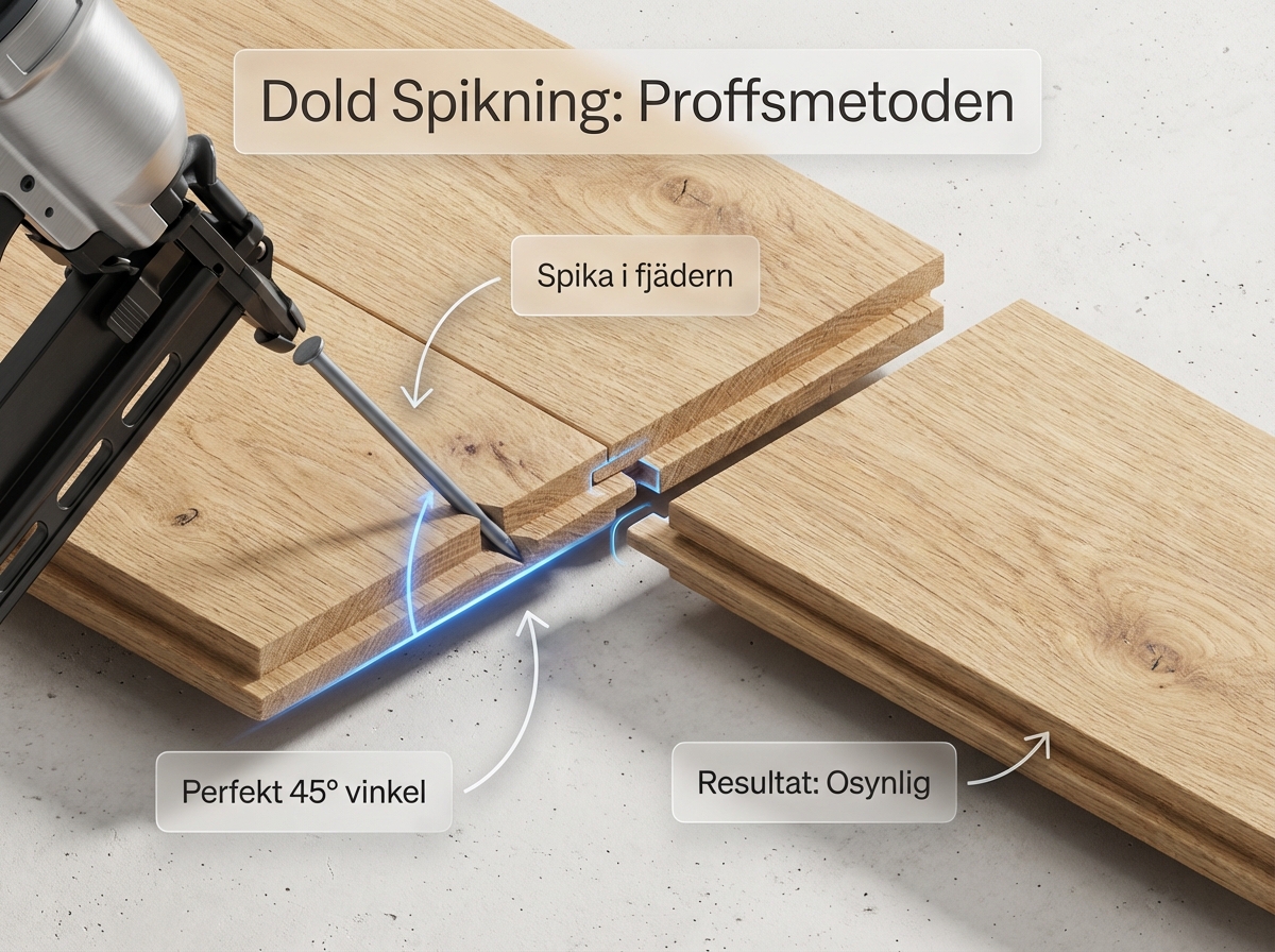 Infographie : Spika pärlspont rätt - proffsguiden till dold spikning